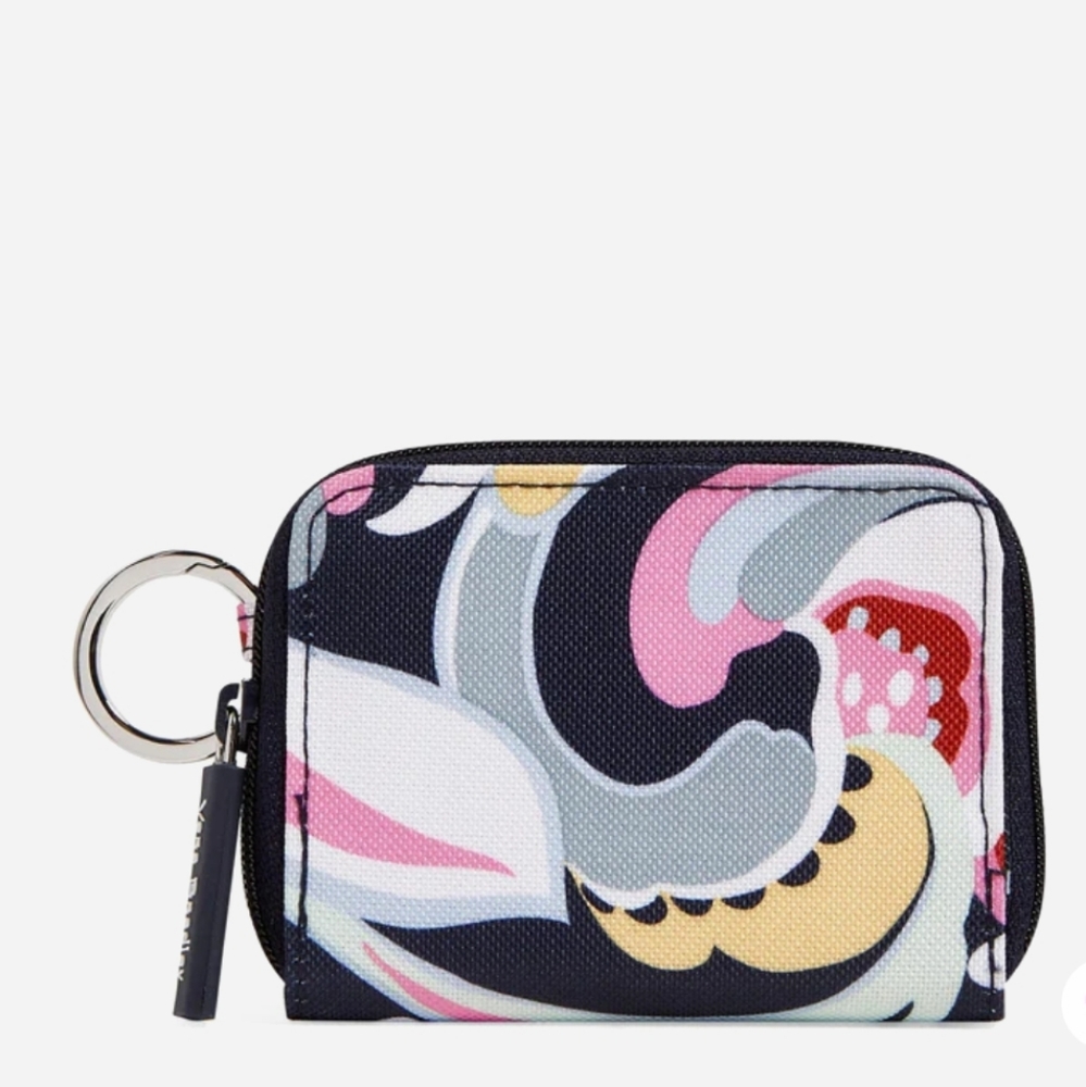 Vera Bradley Mod Paisley RFID Petite Zip-Around Wallet in Lighten Up